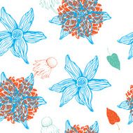 Flower seamless background N2