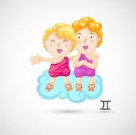 Zodiac signs - Gemini Illustration