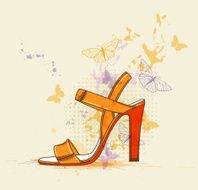 orange shoe N2