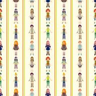 seamless girl pattern N2