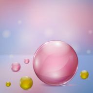 Abstract background with glass spheres
