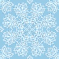 white lace on a blue background