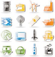 Business and industry icons N10