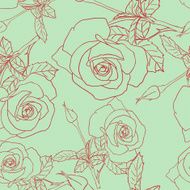 Decoration element Floral style Seamless N7