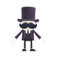 funny cartoon illusionist N10