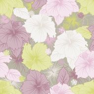Elegance seamless pastel flower pattern N3
