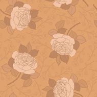 seamless vector pattern with roses