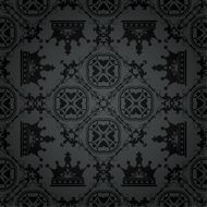 black wallpaper in old style N99