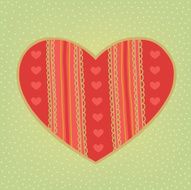 Stylized big heart