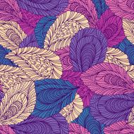 Seamless pattern of leaves N5