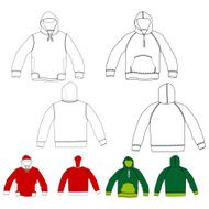 set of hoodies