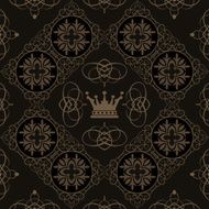 black wallpaper in old style N105