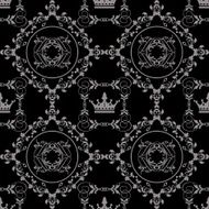 black wallpaper in old style N106