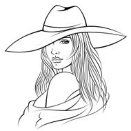 woman in hat N11