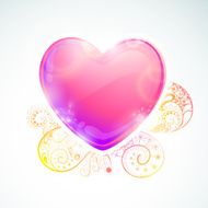 Vector heart shaped design