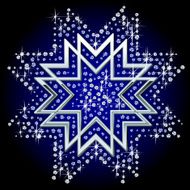 Diamond silver star