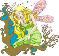 sleeping fairy