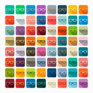 Flat design glasses N12
