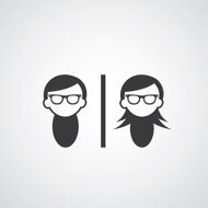 vector symbol man and woman