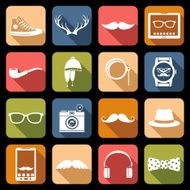 Hipster Icons Flat