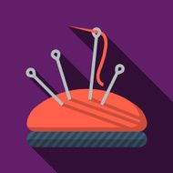Flat vector icon for sewing Pincushion