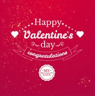 Valentine&#039;s Day typography vector illustration N23