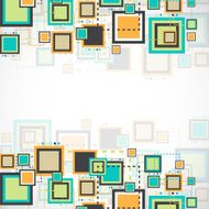 Vector grunge retro square background N15