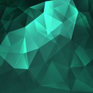 Abstract turquoise triangles background