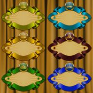 Set of ornate vector frames N5