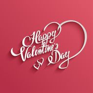 Happy Valentines Day lettering Greeting Card N2