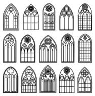 Gothic Window Silhouettes