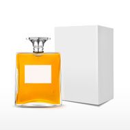 elegant perfume bottle with label and package box N17
