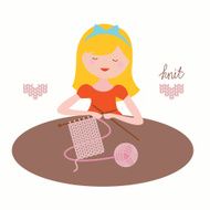 Girl with knit