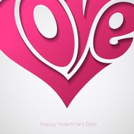 Valentines Card with love lettering N4