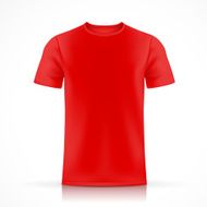 red T-shirt template N2