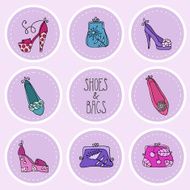 Fashion collection ladies bags and shoes N2