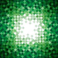 Abstract green triangle mosaic background