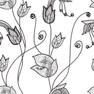 Flower lacy seamless background N32