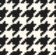 seamless black and white checkered tiles scribble pattern