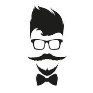 Fashion silhouette hipster style vector illustration N18