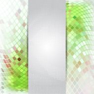 Abstract green card or invitation template