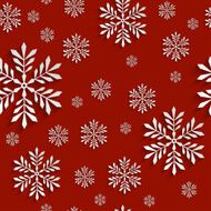 Abstract 3d Seamless Pattern with Snowflakes N5