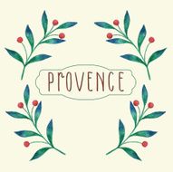 Watercolor floral background with provence theme N2