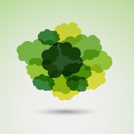 abstract colorful cloud shape background