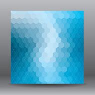 Abstract geometric blue background for design