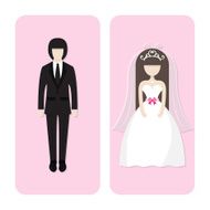 Vector of wedding couple character