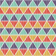 seamless colorful triangle scribble pattern