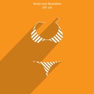 Vector swimsuit icon illustration N4