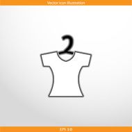Vector clothes for women web flat icon N8