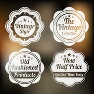 Badge label tag for shop